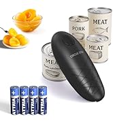 CIRCLE JOY Electric Can Opener, One-Touch Automatic Can Opening with Smooth Edges, Food Safety Ha...