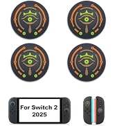 Thumb Grips Caps for Nintendo Switch 2 (2025), 4 Pcs Silicone Switch 2 Joystick Caps Soft Joy Con...