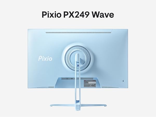 Pixio PX249 Wave Blue 24 inch 240Hz Refresh Rate FHD 1080p Resolution Fast IPS Panel 1ms GTG Respons...