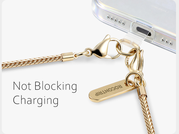 Gold Phone Chain Crossbody Strap