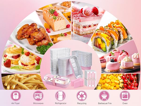 Rectangle Cake Pans with Lids