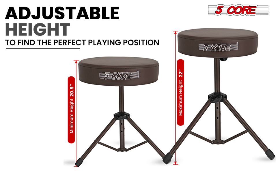 Drum Throne Padded Guitar Stool Music Chair for Adults and Kids