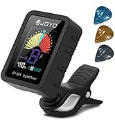 BROTOU Guitar Tuner Clip On with Guitar Capo for Guitar, Bass, Violin, Ukulele, Digital Electroni...