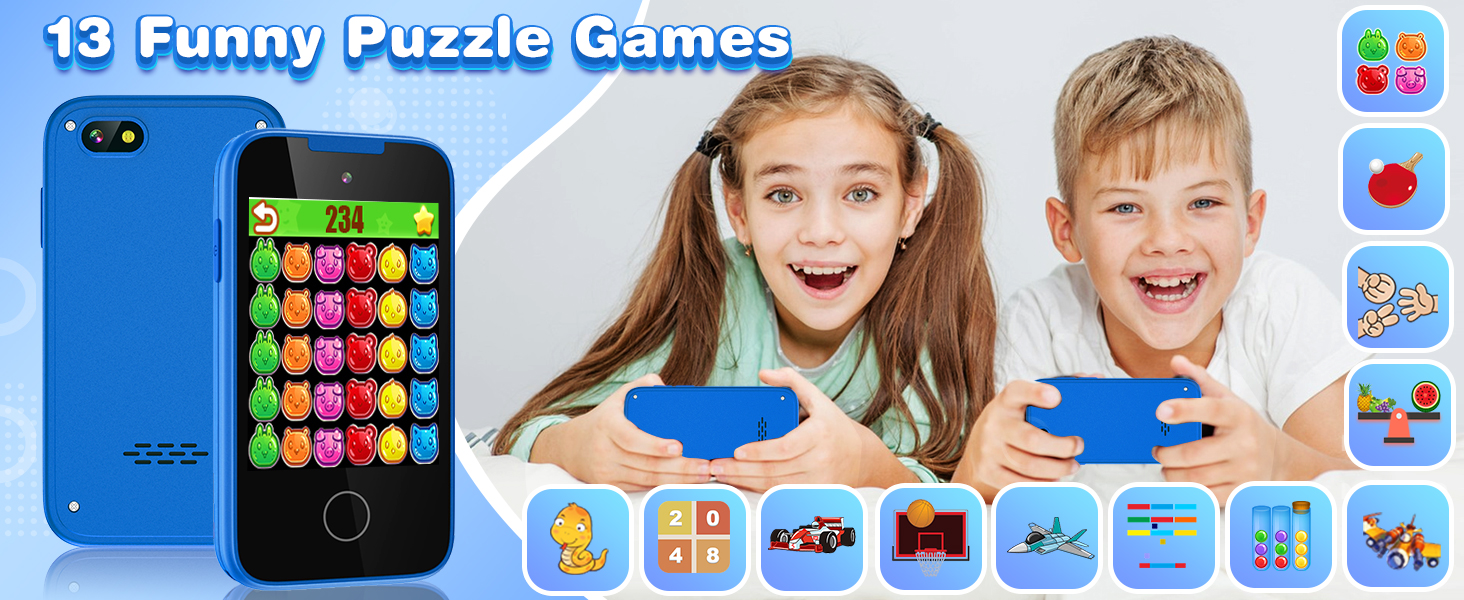 Kids Smart Phone for Girls with Lanyard,8.0megapixel Cameras| Unicorns Gifts for Girls Toys