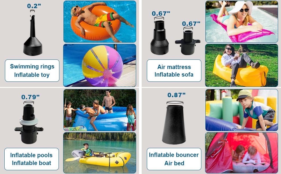 pump floats inflatables