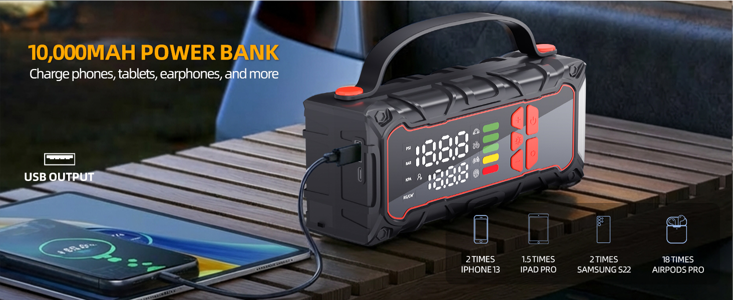 portable battery jump starter for car