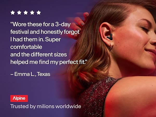 Alpine Tune Ear Plugs Concerts