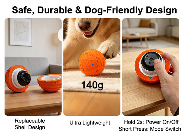 Safe, Durable &amp; Dog-Friendly Design Dog Ball