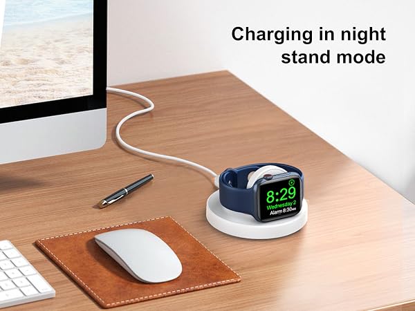 Charging in nightstand mode
