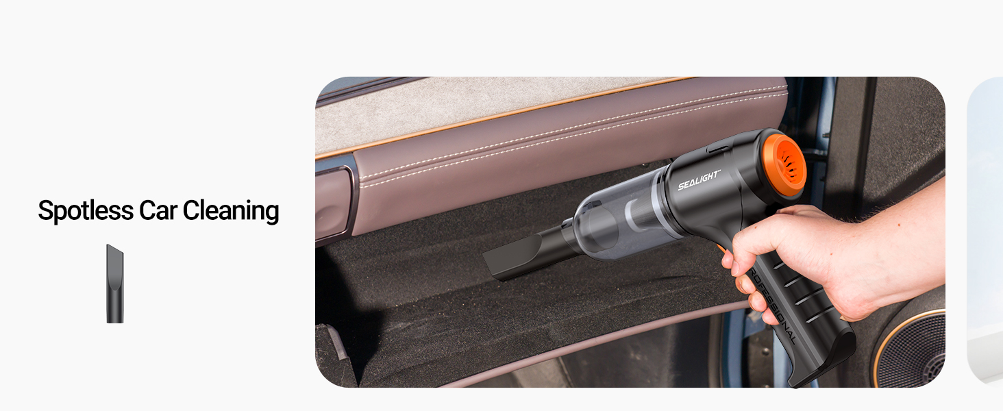 mini car vacuum sealight portable compact car vacuum wireless handheld car vacuum cleaner