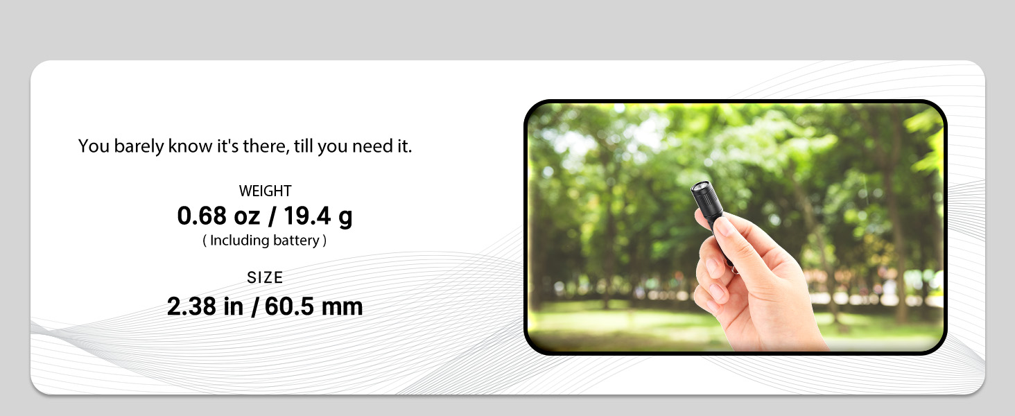 i3E EOS PMMA TIR Lens AAA EDC Flashlight 90 Lumens