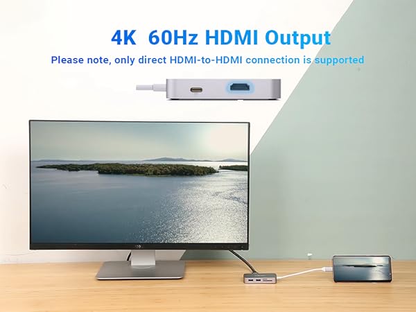 MINIX USB C Adapter, 7 in 1 USB C Hub