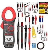 Digital Clamp Meter T-RMS 1999 Counts NCV Multimeter Volt Amp Ohm Tester Auto-ranging Measures Cu...