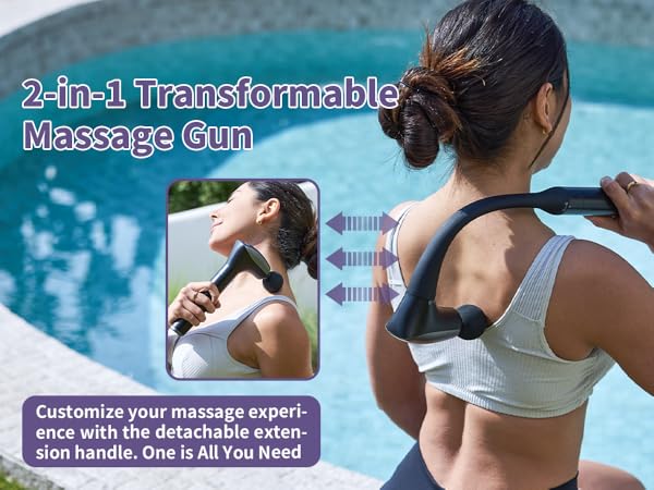 massage gun with case and charger