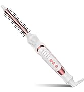 DENVEK Heated Round Brush, Ceramic Tourmaline Ion Curling Iron, Hot for Fluffy Thermal Brush Curl...