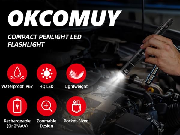 rechargeable pen light