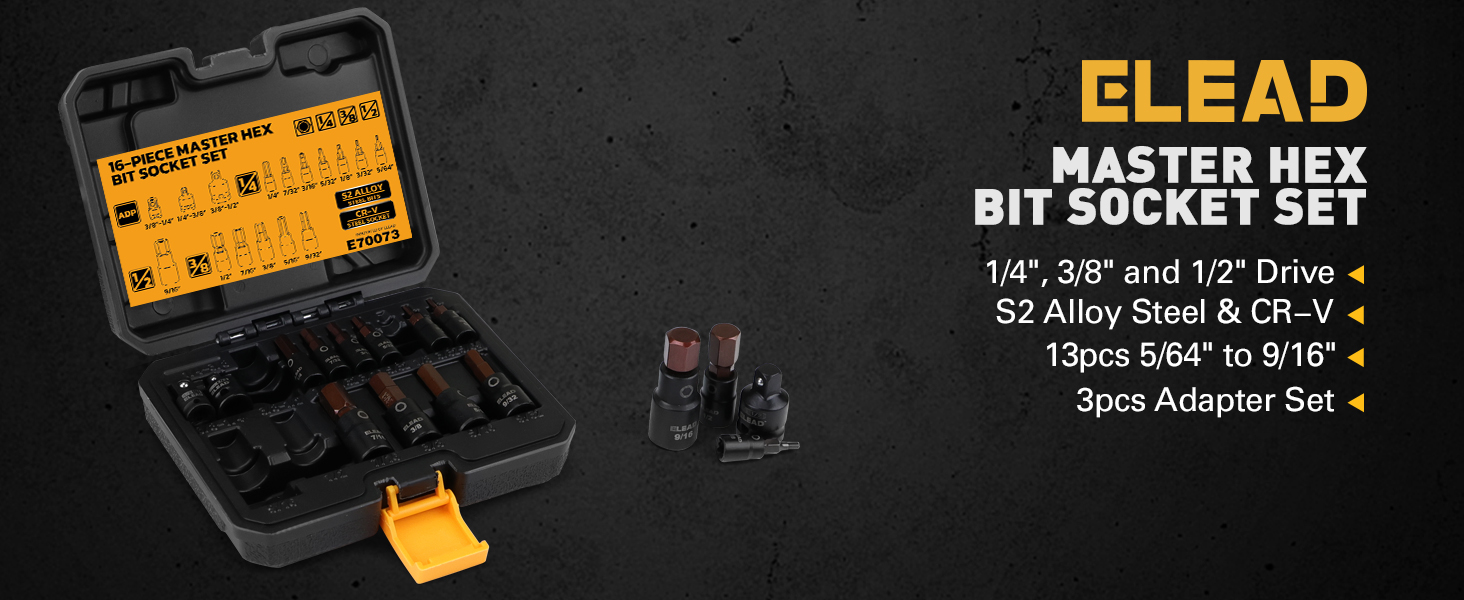 SAE Hex Bit Socket Set