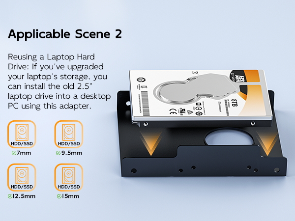 2.5'' 3.5'' Hard drive mounting bracket