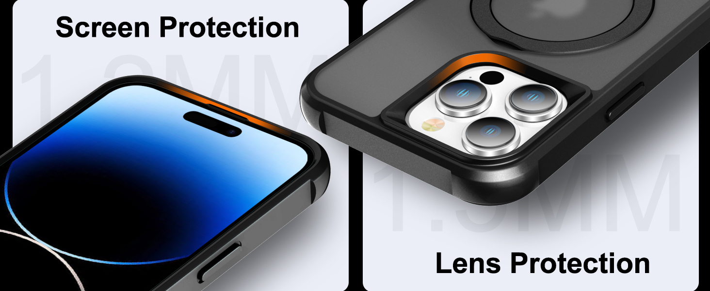 iPhone case with stand magsafe ring magnetic