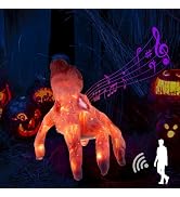 Green Convenience Halloween Decorations Crawling Hand,Halloween Automatic Crawl with Spooky Music...