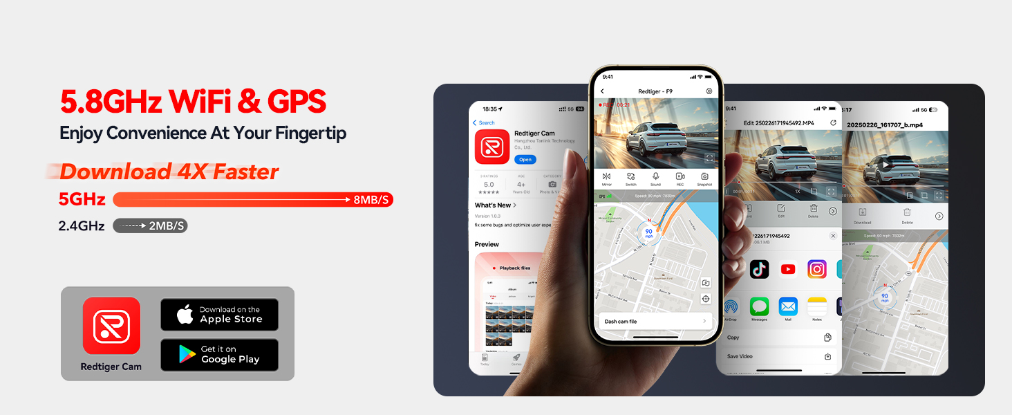 dashcam front and rear