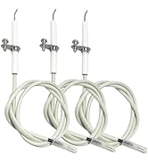 MCAMPAS 3 Pack Grill Igniter Wire Kit &amp; Ceramic Electrode Replacement Parts - Compatible with Aus...