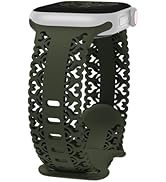 Acrbiutu Silicone Band Compatible with Apple Watch 38mm 40mm 41mm 42mm 44mm 45mm 46mm 49mm Women,...
