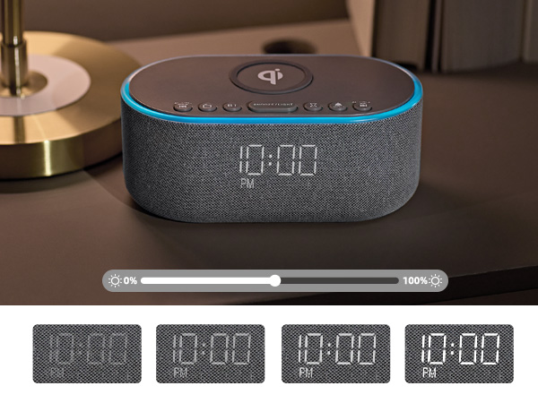 bedside clock with charger