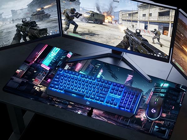 Large Gaming Mouse Pad Extended Mousepad for PC/Laptop/Office/Home Decor