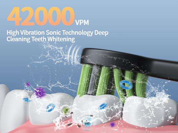 42000VPM High Vibration Sonic Technology Deep Clean