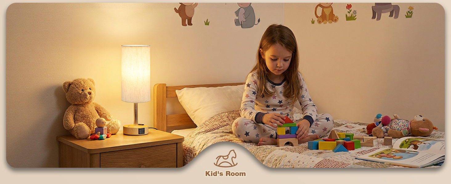 Touch Bedside Table Lamp with Memory