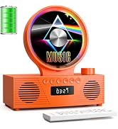 Retro Portable CD Player for Home Decor, CD Player with Speakers, Bluetooth/Battery/Remote, Deskt...