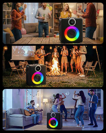 jyx karaoke machine system dual wireless microphones bluetooth speaker lyrics display music singing