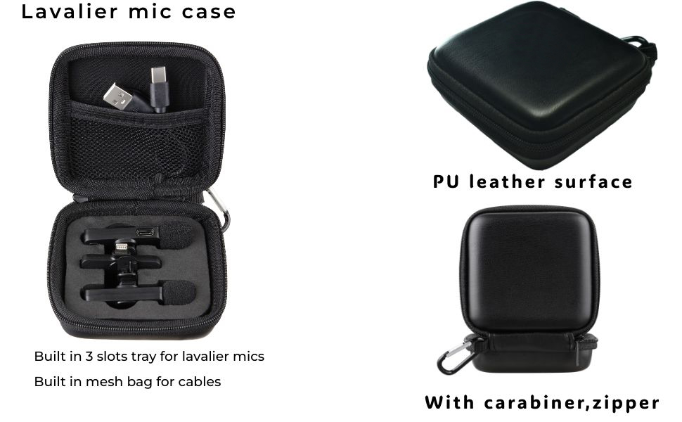 carry case for wireless lavalier mic