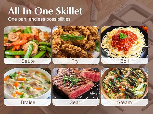 VERSATILE USE SKILLET 3.5QT