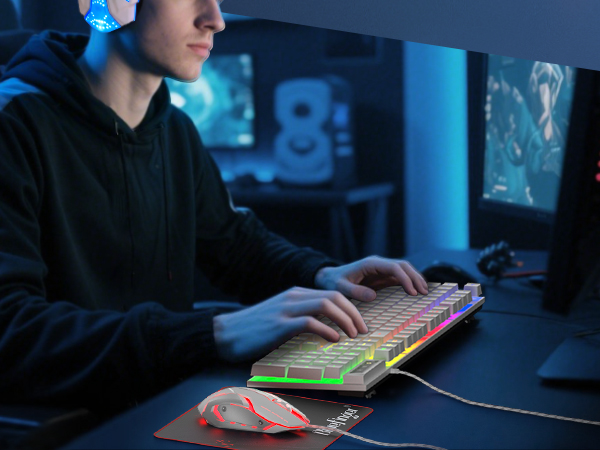 gaming keyboard and mouse combo wired
