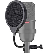 SoloCast Microphone Pop Filter Mask Shield For HyperX SoloCast Mic, 4 Inch 3 Layers Windscreen wi...