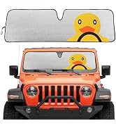 Windshield Sun Shade for Jeep Wrangler TJ JK JL &amp; Gladiator JT 2/4 Door,Duck Sun Shade,Sunshade W...