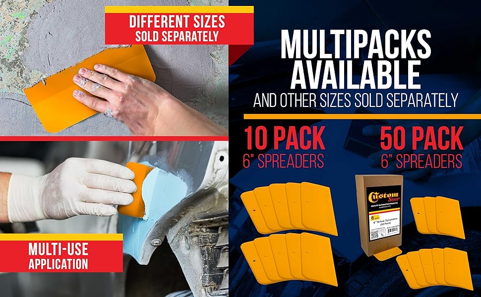 6&amp;amp;#34; Hard Plastic Filler Spreaders