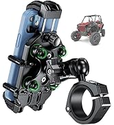 BRCOVAN UTV Phone Mount with Vibration Dampener & High-Speed Secure Lock, Anti-Theft UTV Phone Ho...