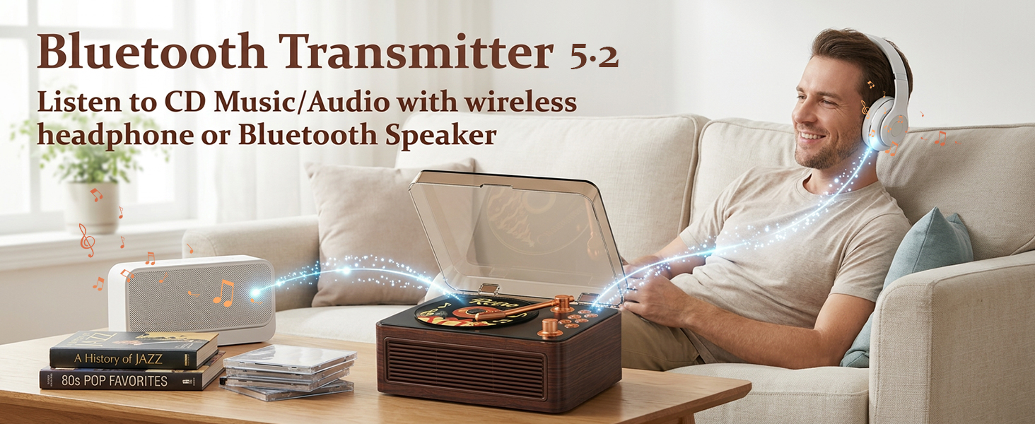 Portable CD Player with Bluetooth