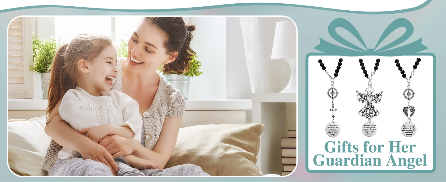 Angel Wings Cross Car Charm