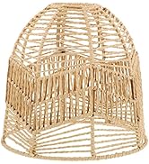 Rattan Lamp Shade Rattan Basket Chandelier Lamp Shade Ceiling Pendant Lamp Shade Covers Vintage C...