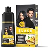 Gowwim Black Hair Dye Shampoo, Ginger Black Hair Color Shampoo Semi Permanent Hair Color Shampoo ...