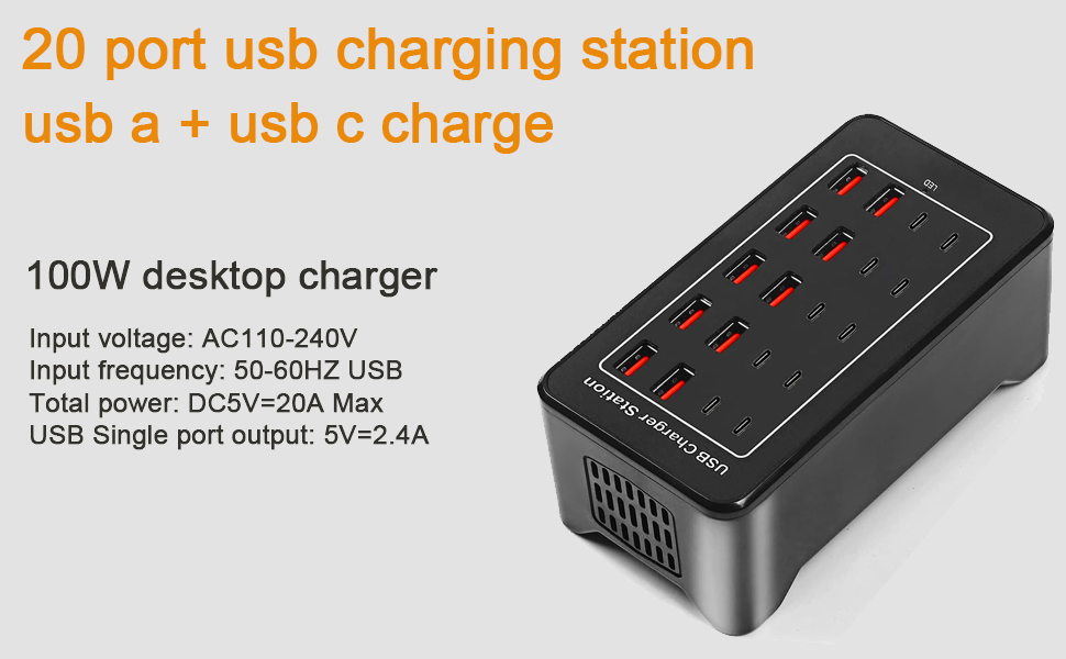 usb charging station charging block