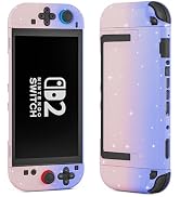 PAWDIARY Glitter Switch 2 Case, Split Protective Cover Skin for Nintendo Switch 2 2025 Console&amp;Co...