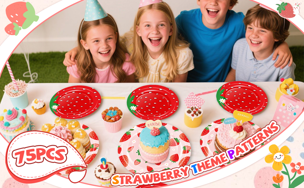 Strawberry Plate Napkins