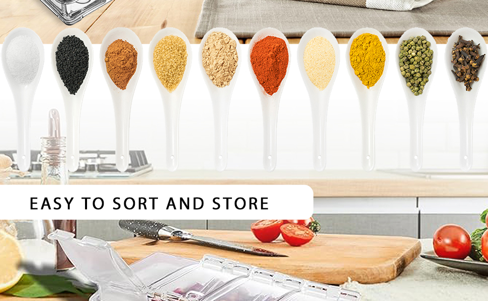Seasoning Containers; Condiment Containers; Spice Containers; Condiment Caddy; Spice Box;
