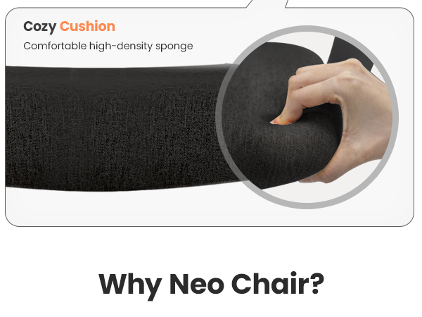 Soft fabric cushion seat for comfy chair all day comfort