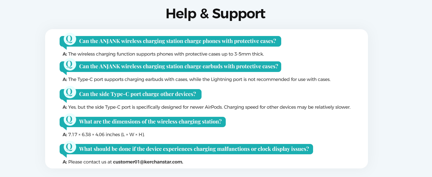 ANJANK Wireless Charging Station